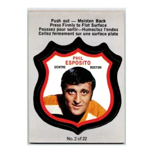 Phil Esposito O Pee Chee Players Crests 1972-73
