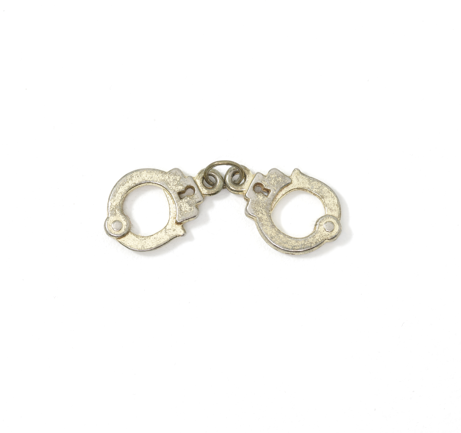 Vintage Metal Handcuff Charm Pendant