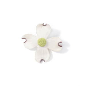 Vintage 60s Ceramic Flower Brooch