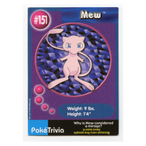 Mew 151 Burger King Pokemon Card