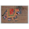 Indian Elephant Painting Vintage Postcard