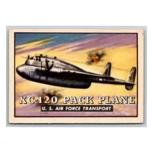 XC-120 Pack Plane U.S. Air Force Transport Topps Collectors Card