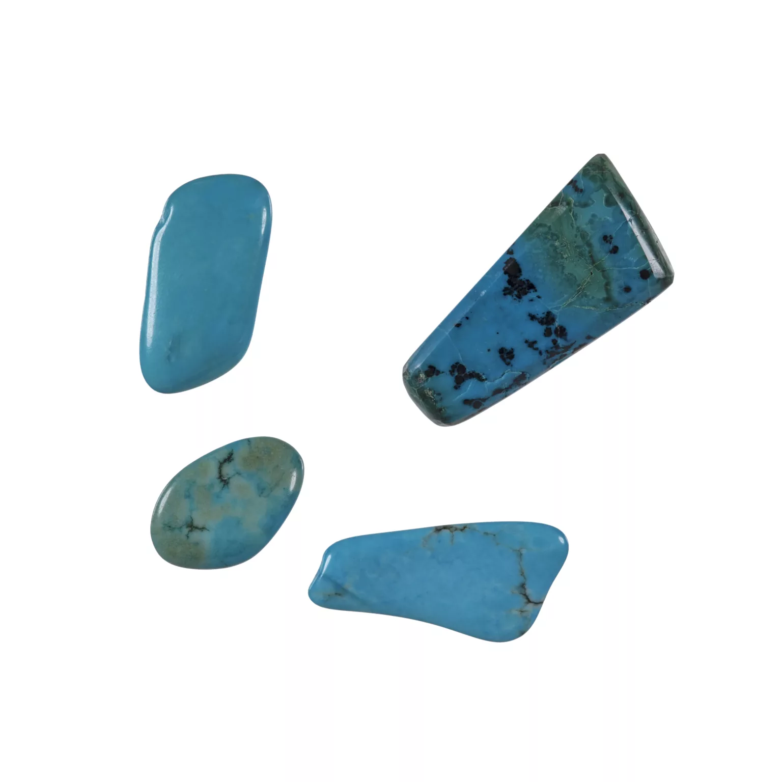Group of Four Turquoise Gemstones
