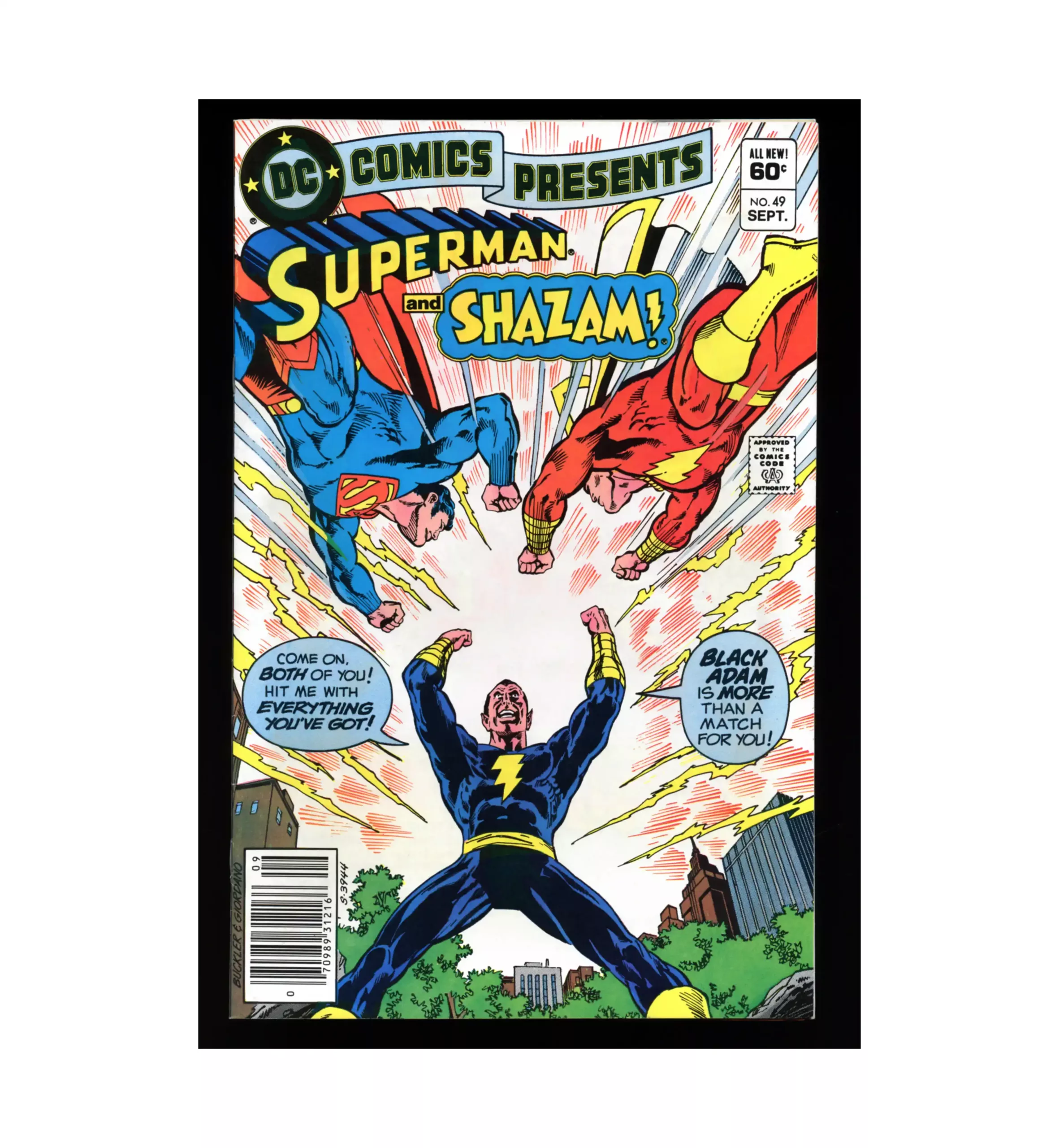 DC Comics Presents # 49 3rd appearance of Black Adam, 1st Superman Fight