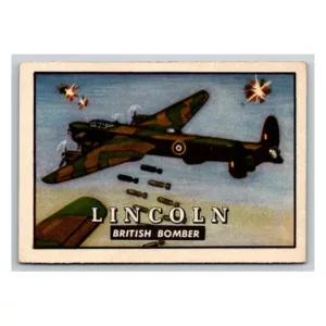 Lincoln British Bomber Topps Collectors Card