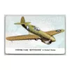 Curtiss P-40E Kittyhawk United States Fighting Plane Cracker Jack Card