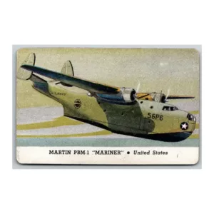 Martin PBM-1 Mariner Fighting Plane Cracker Jack Card