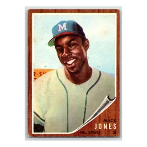 Mack Jones Milwaukee Braves 1962 Topps