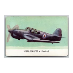 Miles Master Fighting Plane Cracker Jack Card