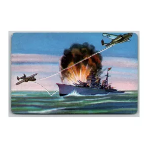 Skip Bombing Fighting Plane Cracker Jack Card