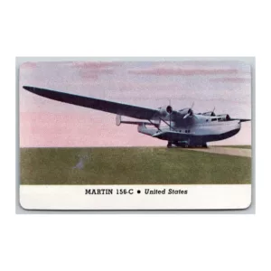 Martin 156-C United States Fighting Plane Cracker Jack Card