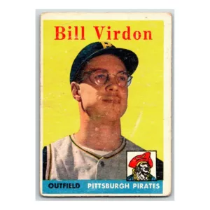 Bill Virdon Pittsburgh Pirates 1958 Topps