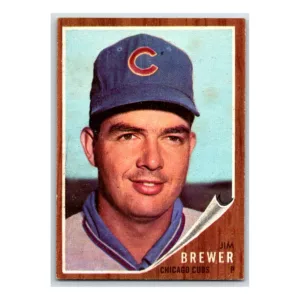 Jim Brewer Chicago Cubs 1962 Topps