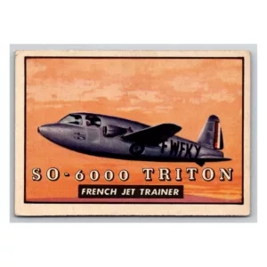 S0-6000 Triton French Jet Trainer Topps Collectors Card