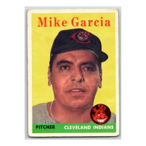 Mike Garcia Cleveland Indians 1958 Topps