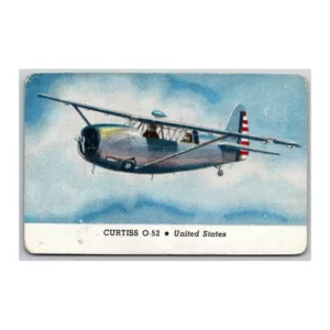 Curtiss 0-52 United States Fighting Plane Cracker Jack Card