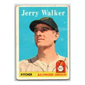 Jerry Walker Baltimore Orioles 1958 Topps