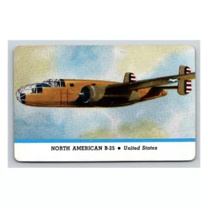 North American B-25 United States Fighting Planes Cracker Jack Card