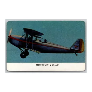 Muniz M-7 Brazil Fighting Plane Cracker Jack Card