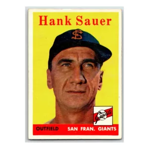 Hank Sauer San Francisco Giants 1958 Topps
