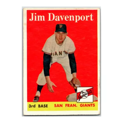 Jim Davenport San Francisco Giants 1958 Topps