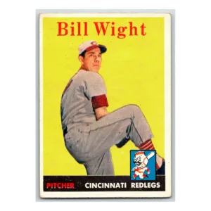 Bill Wight Cincinnati Redlegs 1958 Topps