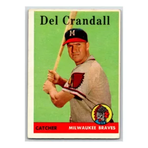 Del Crandall Milwaukee Braves 1958 Topps