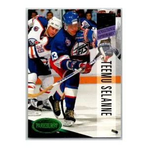 Teemu Selanne Sensational Sophomores Emerald Ice Parkhurst 1993