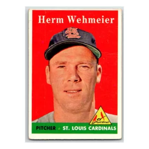 Herm Wehmeier St. Louis Cardinals 1958 Topps