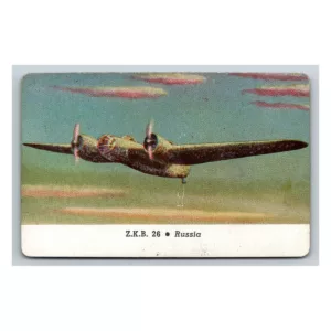 Z.K.B. 26 Russia Fighting Planes Cracker Jack Card