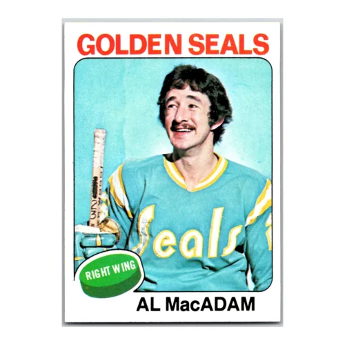 Al MacAdam  California Golden Seals Topps 1975