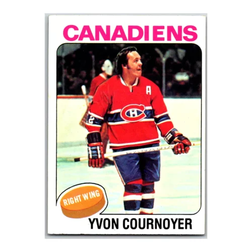 Yvon Cournoyer Montreal Canadiens Topps 1975