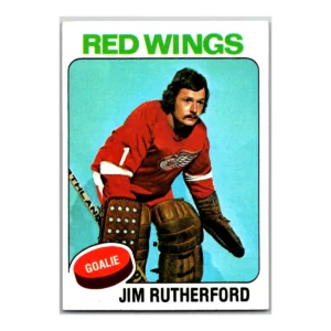 Jim Rutherford Detroit Red Wings Topps 1975