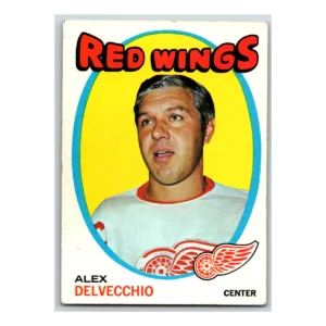 Alex Delvecchio Detroit Red Wings Topps 1971