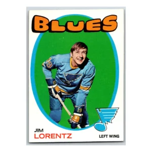 Jim Lorentz St. Louis Blues Topps 1971