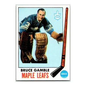 Bruce Gamble Toronto Maple Leafs Topps 1969