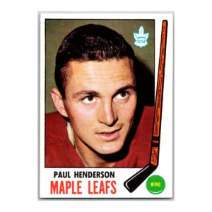 Paul Henderson Toronto Maple Leafs Topps 1969