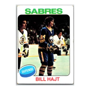 Bill Hajt Buffalo Sabres Topps 1975