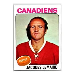 Jacques Lemaire Montreal Canadiens Topps 1975