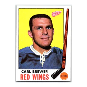 Carl Brewer Detroit Red Wings Topps 1969