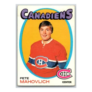 Pete Mahovlich Montreal Canadiens Topps 1971