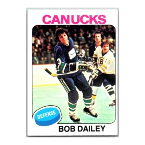 Bob Dailey Vancover Canucks Topps 1975
