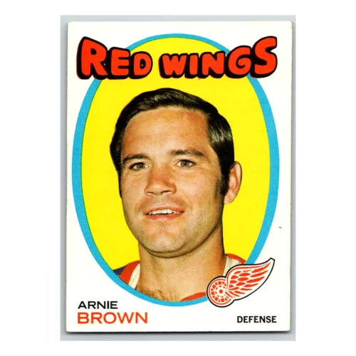 Arnie Brown Detroit Red Wings Topps 1971