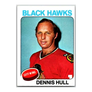 Dennis Hull Chicago Black Hawks Topps 1975