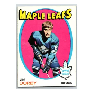 Jim Dorey Toronto Maple Leafs Topps 1971