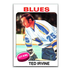 Ted Irvine St. Louis Blues Topps 1975
