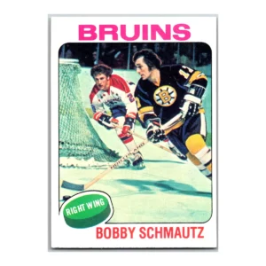 Bobby Schmautz Boston Bruins Topps 1975