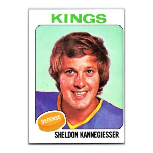 Sheldon Kannegiesser Los Angeles Kings Topps 1975