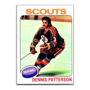 Dennis Patterson Kansas City Scouts Topps 1975