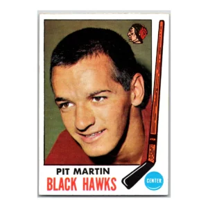 Pit Martin Chicago Black Hawks Topps 1969